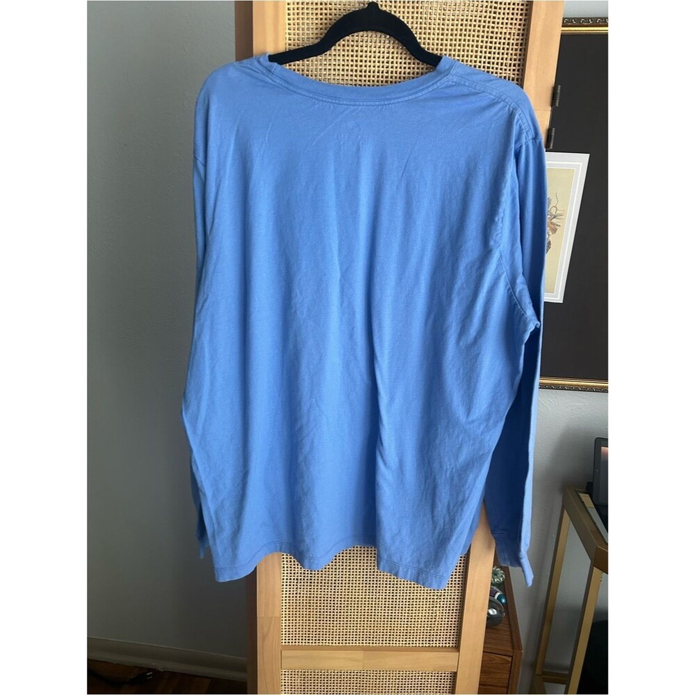 Nike Light Blue Long Sleeve Shirt with White Swoosh - Picture 9 of 10